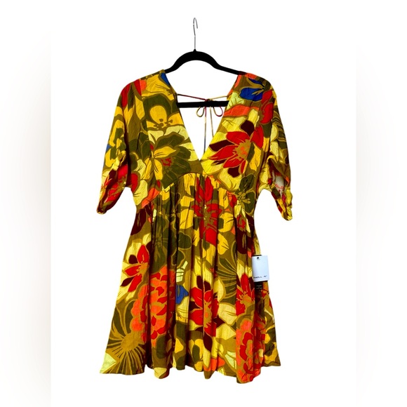 NWT O'Neill Rosemary Vibrant Floral Print Baby Doll Dress - Picture 1 of 6